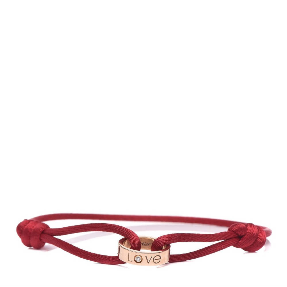 Cartier (Rose) Gold & Diamond Love Bracelet, Navy